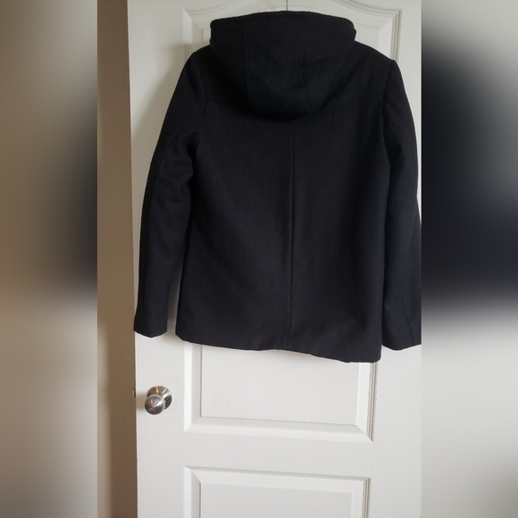 Ellabe basic Wool Hodie Jacket, Dark Grey. Size Medium. - Picture 3 of 4